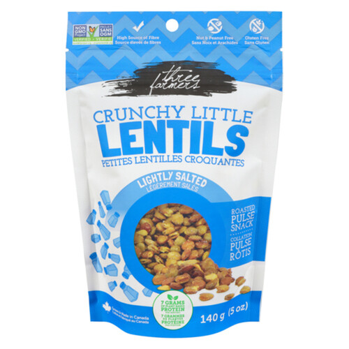 Three Farmers Roasted Lentils Lightly Salted 140 g