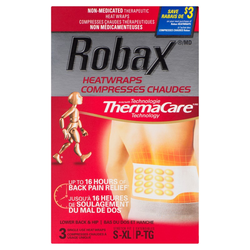 Robax Pain Relief Heat Wraps Lower Back & Hips 3 EA - Voilà Online ...