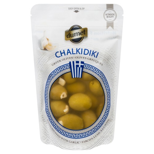 Dumet Greek Green Olives Filled With Garlic 270 g