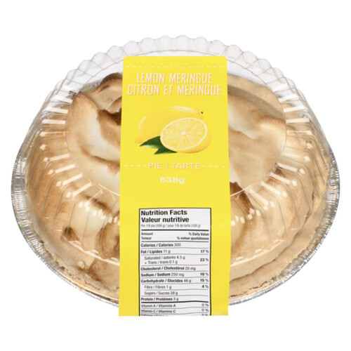 Pie Lemon Meringue 635 g (frozen)