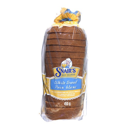 Snairs White Bread Sliced 450 g