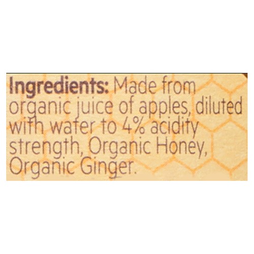 De Nigris Organic Apple Cider Vinegar Honey Ginger 500 ml