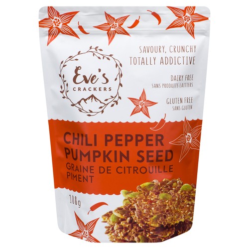 Eve's Crackers Pumpkin Seed Chili Pepper 108 g