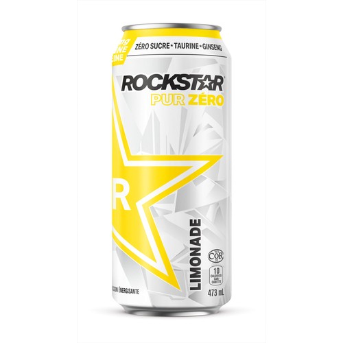 Rockstar Pure Zero Energy Drink Lemonade 473 ml (can)