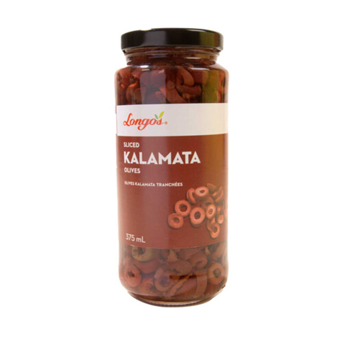 Longo's Olives Jar Kalamata Sliced 375 ml