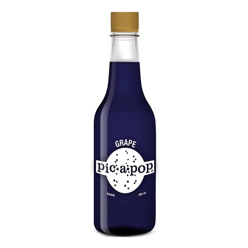 Pic A Pop Soft Drink Grape 355 ml (bottle)