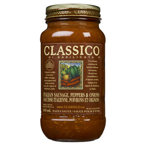 Classico Pasta Sauce Italian Sausage Peppers & Onions 650 ml