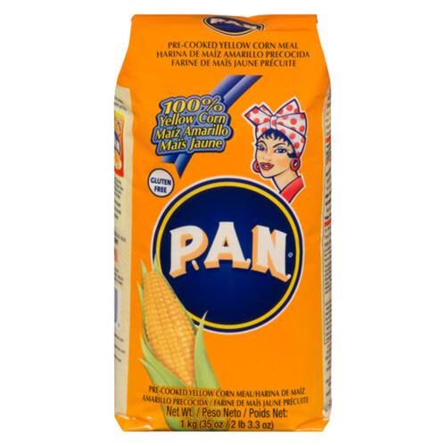 P.A.N. Gluten-Free Pre-Cooked Yellow Corn Meal 1 kg