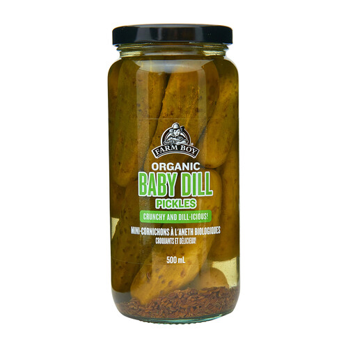 Farm Boy Organic Pickles Baby Dill 500 ml