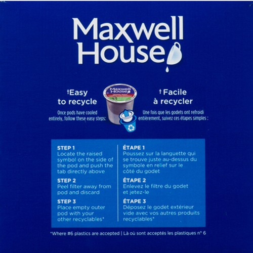 Maxwell House Original Roast Coffee Keurig K-Cup Pods 285 g 30 Pods
