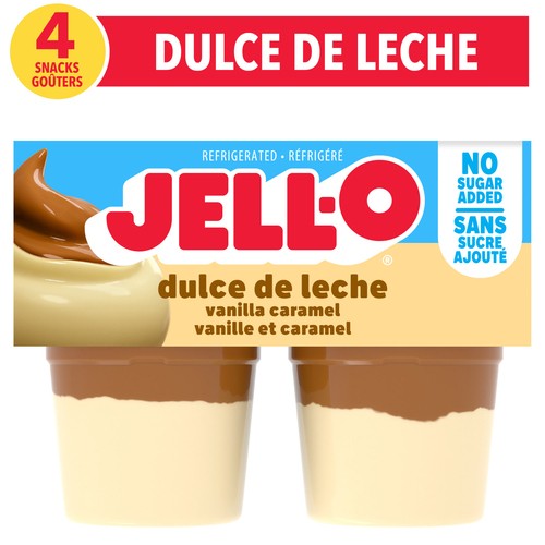 Jell-O Sugar-Free Pudding Snacks Dulce De Leche 424 g