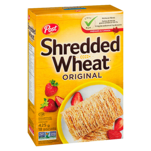 Post Shredded Wheat Cereal Big Biscuit Original 425 g