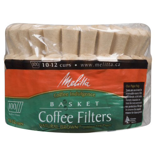 Melitta Natural Brown Coffee Filters 100 Pack