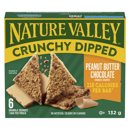Nature Valley Granola Bars Crunchy Dipped Peanut Butter Chocolate 132 g