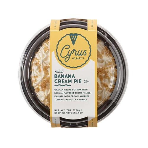 Cyrus O'Leary's Mini Pie Banana Cream 198 g (frozen)