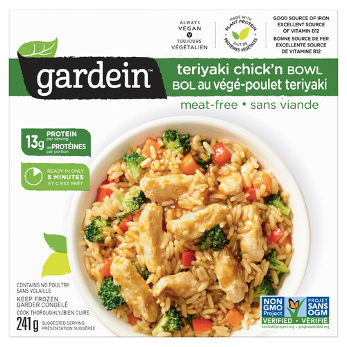 Gardein Vegan Teriyaki Chicken Bowl 241 g (frozen)