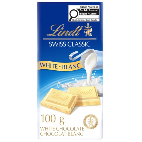Lindt Swiss Classic White Chocolate Bar 100 g