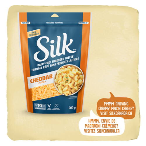 Silk Dairy Free Plant Based Shredded Cheese Cheddar 200 g