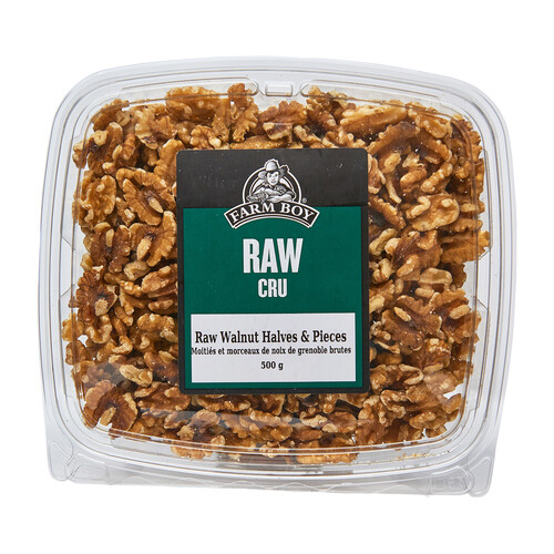 Farm Boy Nuts Walnut Halves & Pieces Raw 500 g