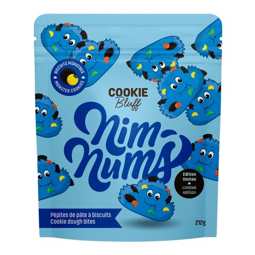 Nim Nums Raw Cookie Dough Bites Cookie Monster 212 g