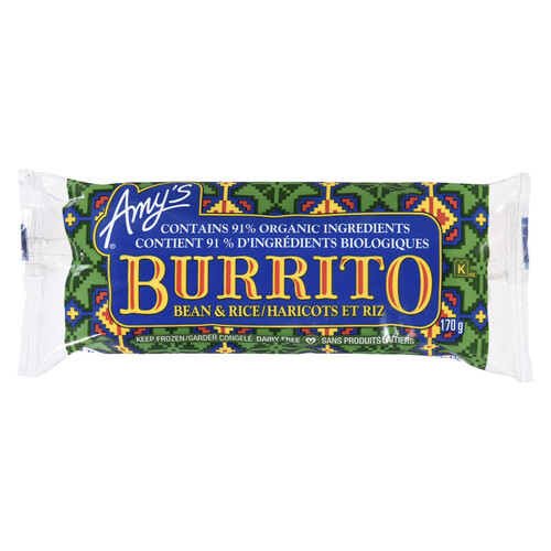Amy's Kitchen Burrito Bean & Rice 170 g (frozen)