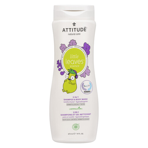 Attitude Little Leaves 2-in-1 Shampoo & Body Wash Vanilla & Pear 473 ml