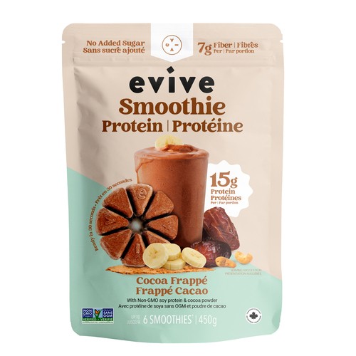 Evive Frozen Smoothie Cubes No Added Sugar Protein Cacao Frappé 450 g