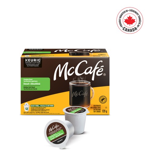 McCafé Coffee Pods Medium Dark Roast Decaffeinated 12 K-Cups 129 g