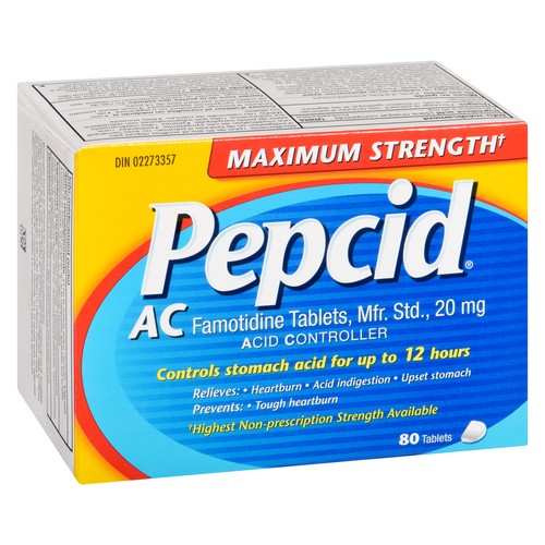 Pepcid Acid Controller Medication Maximum Strength Tablets 80 EA
