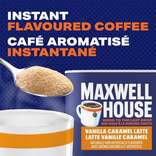 Maxwell House Instant Coffee Beverage Mix Vanilla Caramel Latte 247 g