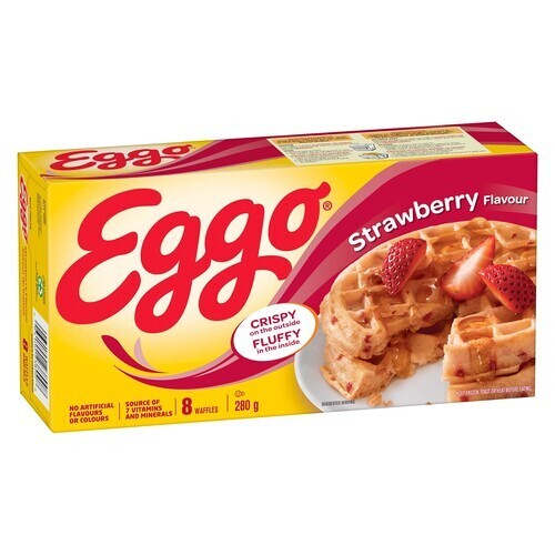 Kellogg's Eggo Frozen Waffles Strawberry 280 g