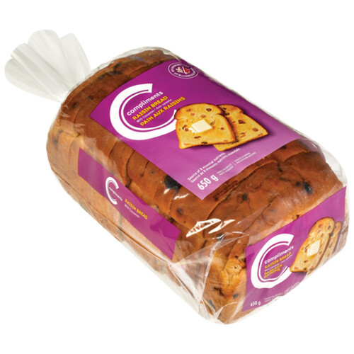 Compliments Raisin Bread 650 g