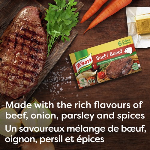 Knorr Bouillon Cubes Beef for rich deep beef flavour 63 g