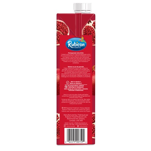 Rubicon Exotic Juice Pomegranate 1 L