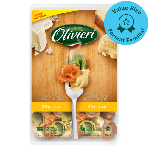 Olivieri Tortellini 3 Formaggi Rainbow 700 g