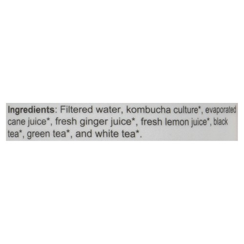 Tofino Raw Organic Kombucha Ginger & Lemon 355 ml (can)