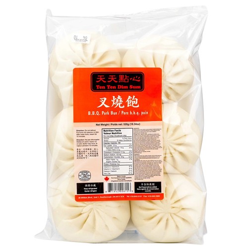 Tenten Frozen BBQ Pork Bun 520 g