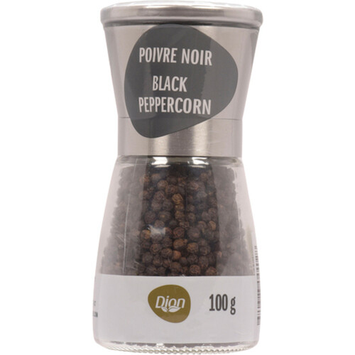 Dion Herbs & Spices Pepper Grinder Black Peppercorn 100 g