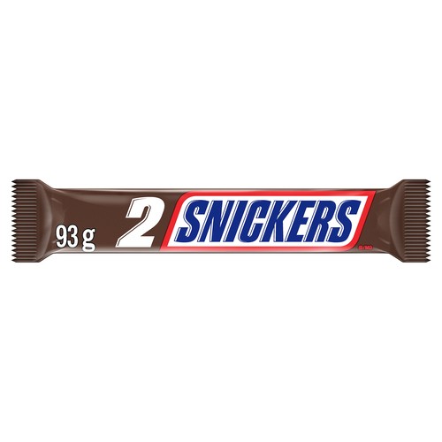 Snickers Peanut Milk Chocolate Candy Bars 2 Piece King Size Bars 93 g