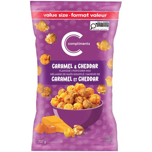 Compliments Popcorn Caramel & Cheddar 737 g