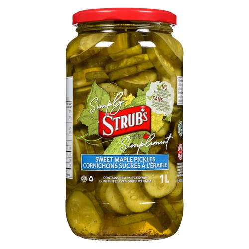 Simply Strubs Pickles Sweet Maple 1 L