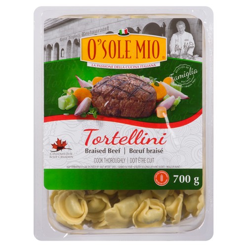 O'Sole Mio Tortellini Red Wine Beef 700 g