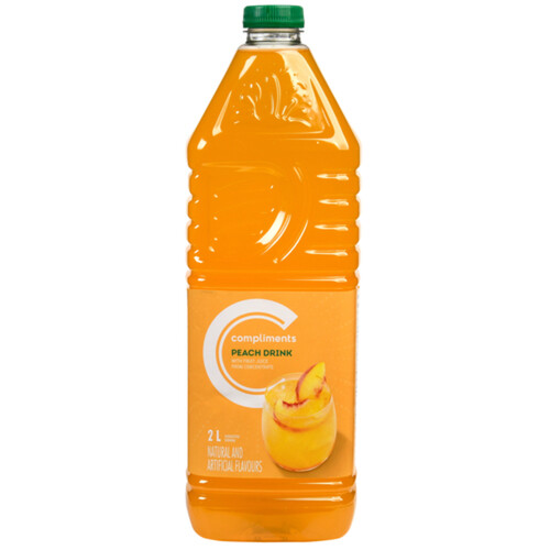 Compliments Juice Peach Drink  2 L (bottle)