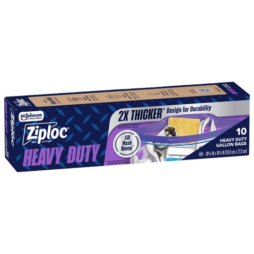 Ziploc Storage Bags Heavy Duty Large 10 Bags