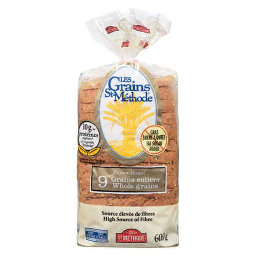 St-Méthode No Fat Bread 9 Whole Grain No Sugar 600 g