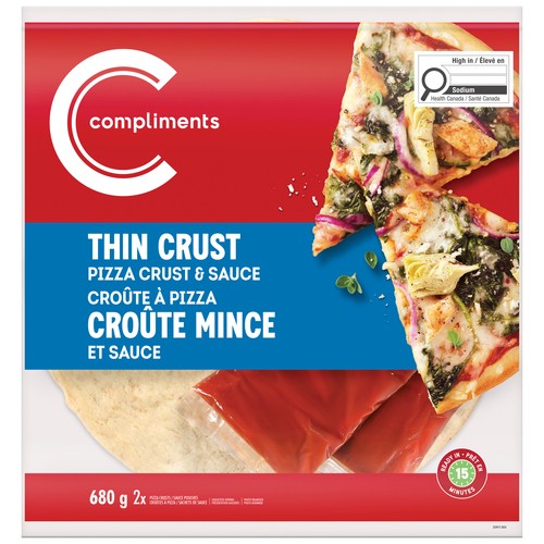 Compliments Pizza Starter Kit Thin Crust 680 g