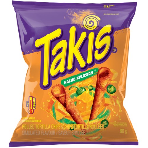 Takis Rolled Tortilla Chips Nacho Xplosion 80 g