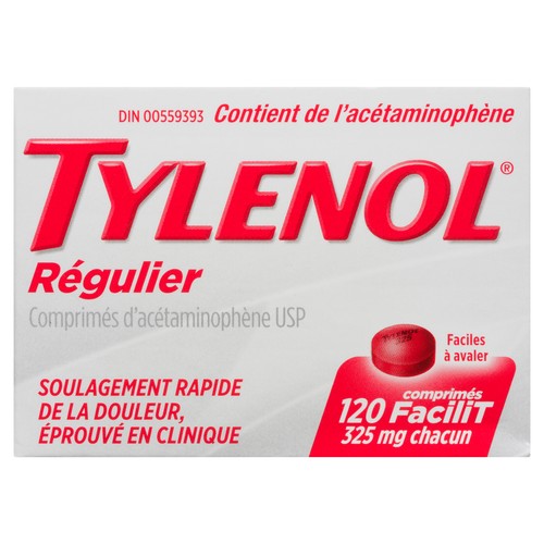 Tylenol Pain Relief Regular Strength EZ Tabs 120 EA
