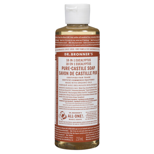 Dr. Bronner's Liquid Soap Magic Soaps Pure Castile Eucalyptus  236 ml