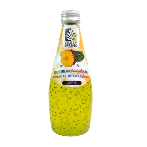 Early Spring Flavor Drink Basil Seed With Pineapple 290 ml (bottle)